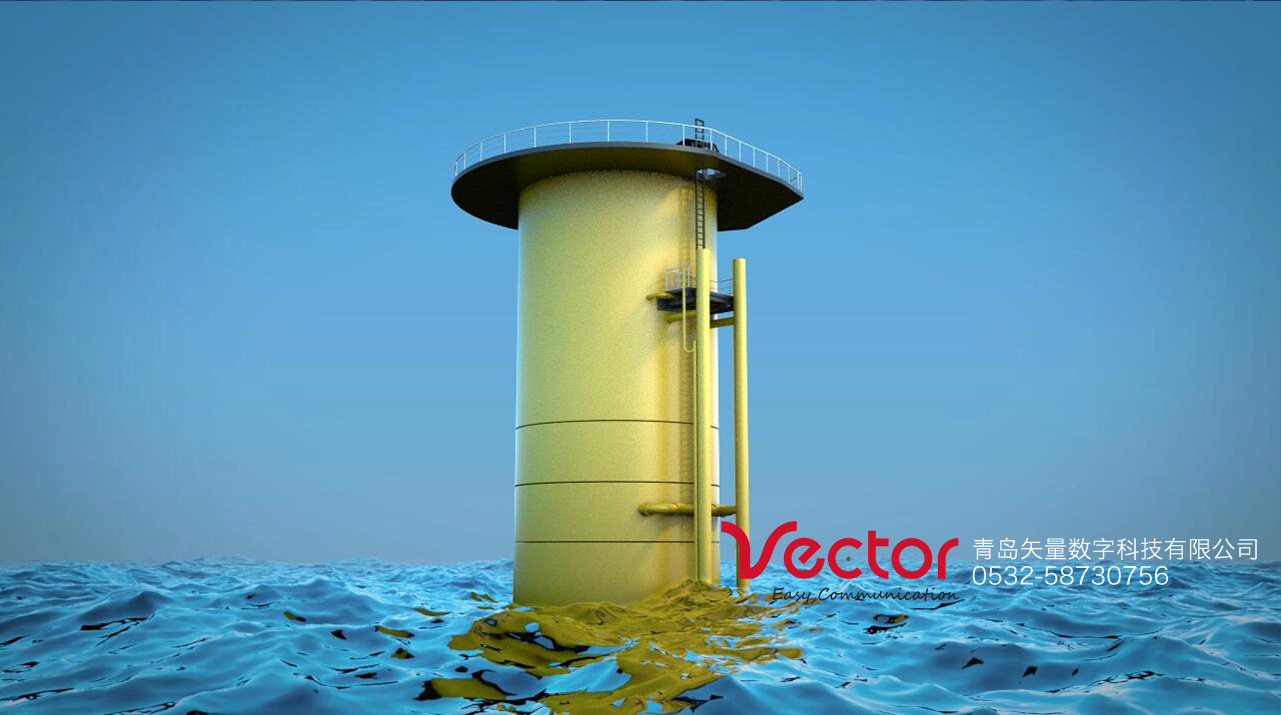 風力發電動畫，海洋三維動畫