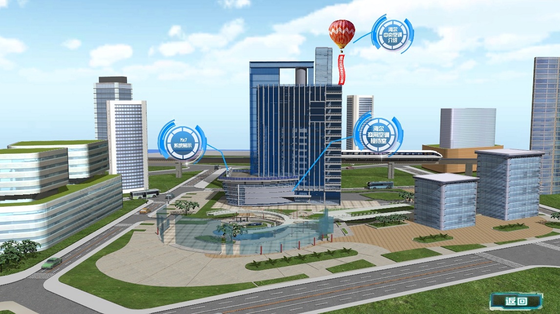 磁懸浮中央空調(diào)多媒體互動(dòng)展示